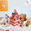 3D Pop Up Birthday Card for Boy Girl Animal Mouse Party