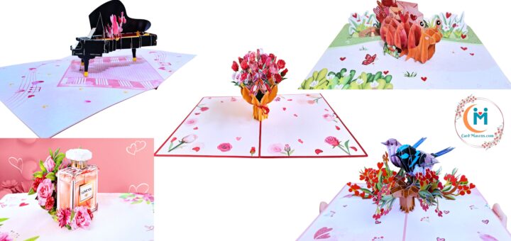 Card Mavens Valentines Pop Up cards