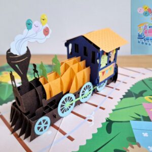 Card Mavens Train Happy Birthday Card